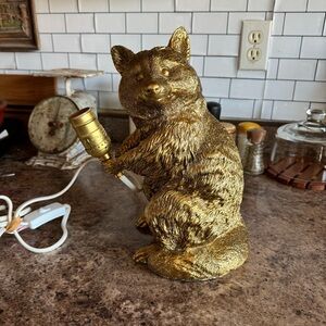 Anthropologie The Icon Table Lamp Raccoon Edition